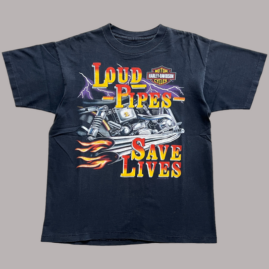 1994 Harley Davidson ‘Loud Pipes Save Lives’ Tee